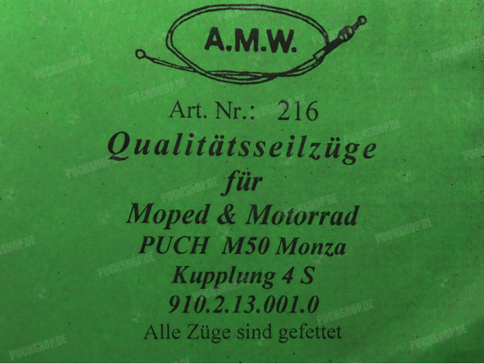 Bowdenzug Puch Monza 4S Kupplungszug A.M.W. 